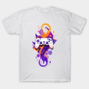 Console controller watercolor tattoo T-Shirt